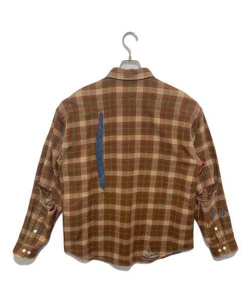 VISVIM（ビズビム）VISVIM (ビズビム) クラッシュ ランバー チェック シャツ ブラウン サイズ:2の古着・服飾アイテム