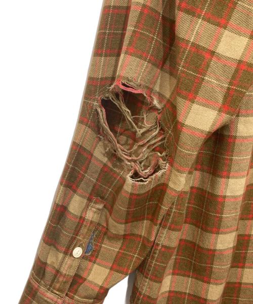 VISVIM（ビズビム）VISVIM (ビズビム) クラッシュ ランバー チェック シャツ ブラウン サイズ:2の古着・服飾アイテム