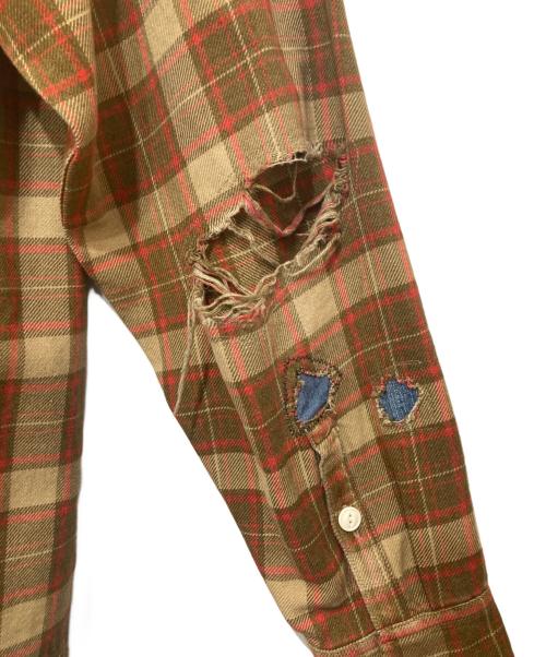 VISVIM（ビズビム）VISVIM (ビズビム) クラッシュ ランバー チェック シャツ ブラウン サイズ:2の古着・服飾アイテム