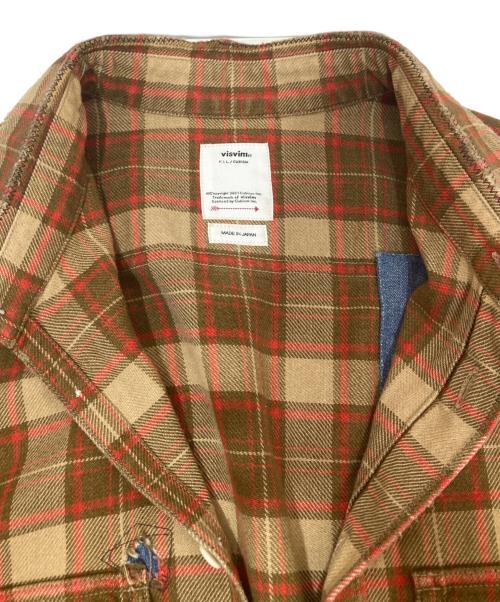 VISVIM（ビズビム）VISVIM (ビズビム) クラッシュ ランバー チェック シャツ ブラウン サイズ:2の古着・服飾アイテム