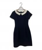 Reneルネ）の古着「襟付き半袖ワンピース」｜ブラック
