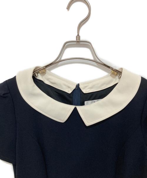 Rene（ルネ）Rene (ルネ) 襟付き半袖ワンピース ブラック サイズ:34の古着・服飾アイテム