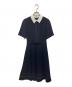 Sov.（ソブ）の古着「ダブルサテンワンピース」｜ネイビー