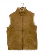 Plage×ASTON LEATHERプラージュ×アストンレザー）の古着「別注 ムートンベスト」｜ブラウン