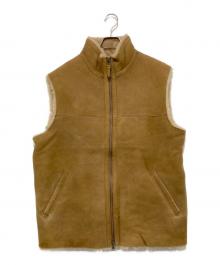 Plage×ASTON LEATHER（プラージュ×アストンレザー）の古着「別注 ムートンベスト」｜ブラウン