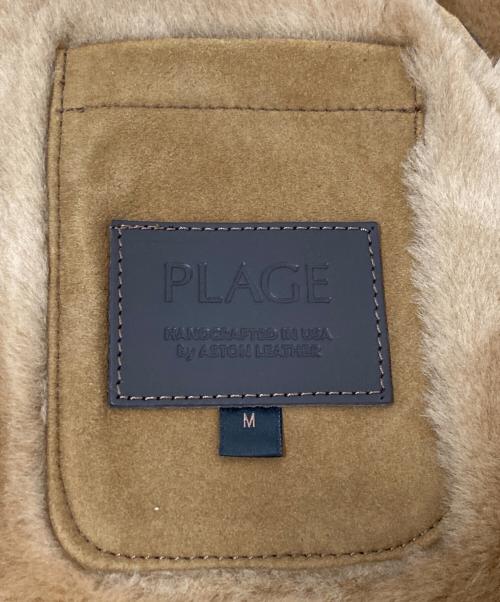Plage（プラージュ）Plage (プラージュ) ASTON LEATHER (アストンレザー) 別注 ムートンベスト ブラウン サイズ:Mの古着・服飾アイテム