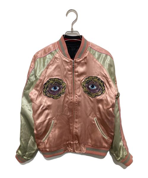 Yuko Higuchi（ユウコ ヒグチ）Yuko Higuchi (ユウコ ヒグチ) リバーシブルスカジャン ギュスターヴ&花寅 GUSTAVE ボリス雑貨店 ブラック サイズ:Mの古着・服飾アイテム