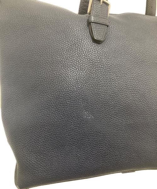 BALLY（バリー）BALLY (バリー) レザートートバッグ ネイビーの古着・服飾アイテム