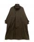 VOAAOV（ヴォアーブ）の古着「オイルカットウールロングコート」｜オリーブ