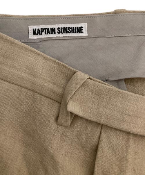 KAPTAIN SUNSHINE（キャプテンサンシャイン）KAPTAIN SUNSHINE (キャプテンサンシャイン) 1プリーツ スラックス ベージュ サイズ:32の古着・服飾アイテム