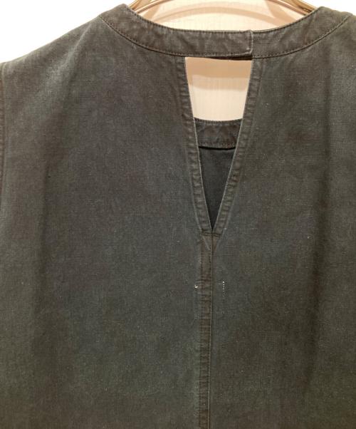 Ron Herman（ロンハーマン）Ron Herman (ロンハーマン) Garment Dye OPガーメントダイノースリーブワンピース ブラック サイズ:Sの古着・服飾アイテム