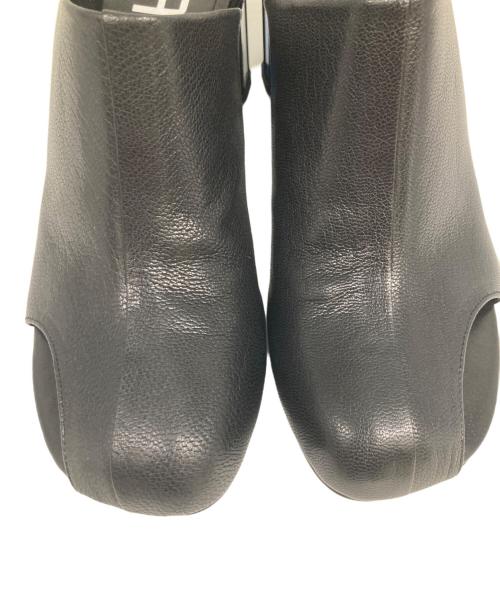 MANA（マナ）MANA (マナ) ミラーヒール・アシメカットミュール ブラック サイズ:37の古着・服飾アイテム