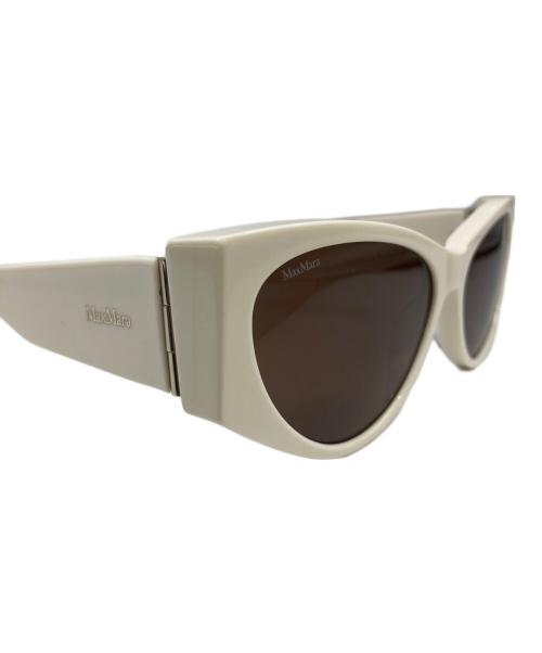 MaxMara（マックスマーラ）MaxMara (マックスマーラ) サングラス ホワイト サイズ:58□15の古着・服飾アイテム