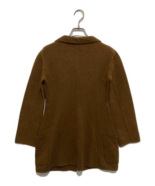 CELINE（セリーヌ）CELINE (セリーヌ) カシミヤ混ニットジャケット FINITION MAIN フィニシオンメイン ブラウン サイズ:36の古着・服飾アイテム