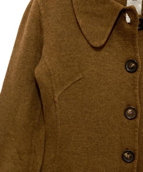 CELINE（セリーヌ）CELINE (セリーヌ) カシミヤ混ニットジャケット FINITION MAIN フィニシオンメイン ブラウン サイズ:36の古着・服飾アイテム