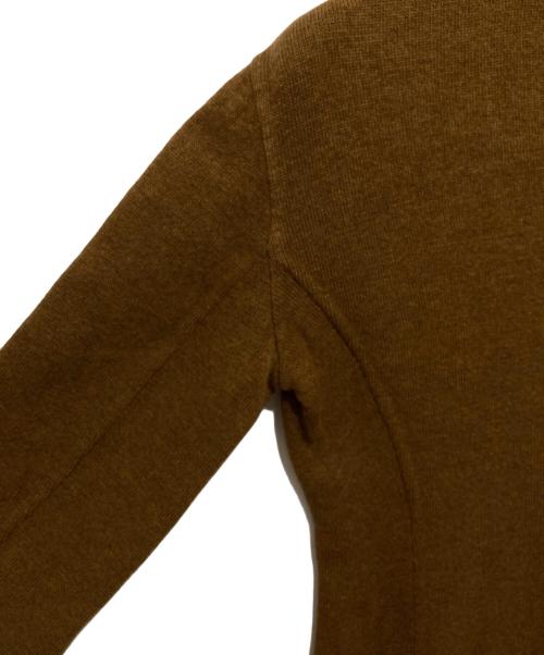 CELINE（セリーヌ）CELINE (セリーヌ) カシミヤ混ニットジャケット FINITION MAIN フィニシオンメイン ブラウン サイズ:36の古着・服飾アイテム