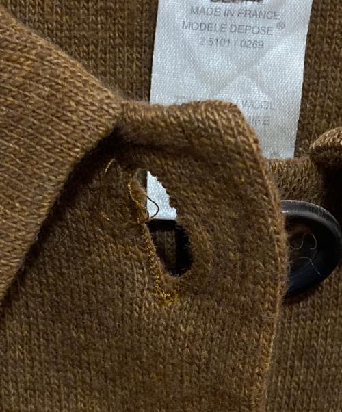 CELINE（セリーヌ）CELINE (セリーヌ) カシミヤ混ニットジャケット FINITION MAIN フィニシオンメイン ブラウン サイズ:36の古着・服飾アイテム