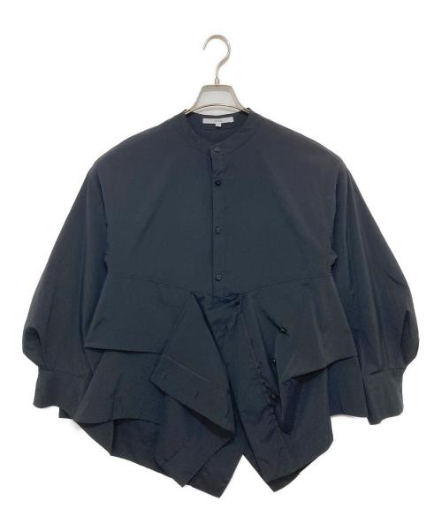 UN3D.（アンスリード）UN3D. (アンスリード) ダブルラップシャツ ブラック サイズ:36の古着・服飾アイテム