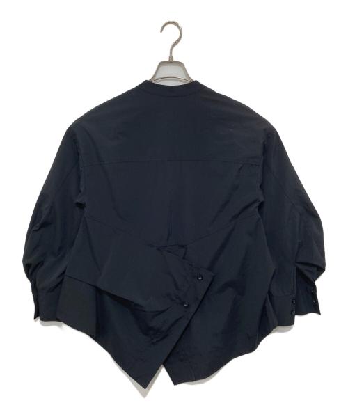 UN3D.（アンスリード）UN3D. (アンスリード) ダブルラップシャツ ブラック サイズ:36の古着・服飾アイテム