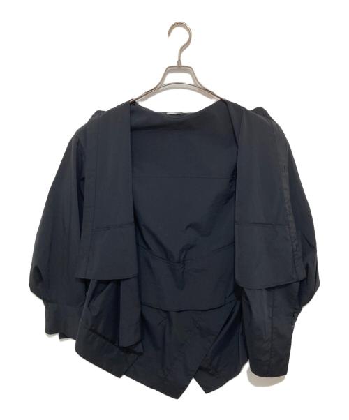 UN3D.（アンスリード）UN3D. (アンスリード) ダブルラップシャツ ブラック サイズ:36の古着・服飾アイテム