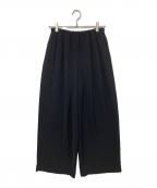 ENFOLDエンフォルド）の古着「RELAX ELASTIC WIDE-TROUSERS」｜ブラック