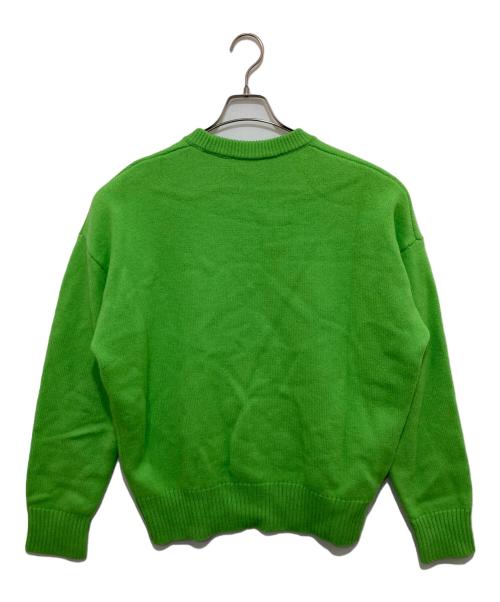 AMI Alexandre Mattiussi（アミアレクサンドルマテュッシ）AMI Alexandre Mattiussi (アミアレクサンドルマテュッシ) AMI DE COEUR CREW NECK SWEATER（アミ ドゥ クール クルーネック セーター） グリーン サイズ:Mの古着・服飾アイテム