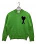 AMI Alexandre Mattiussi（アミアレクサンドルマテュッシ）の古着「AMI DE COEUR CREW NECK SWEATER（アミ ドゥ クール クルーネック セーター）」｜グリーン