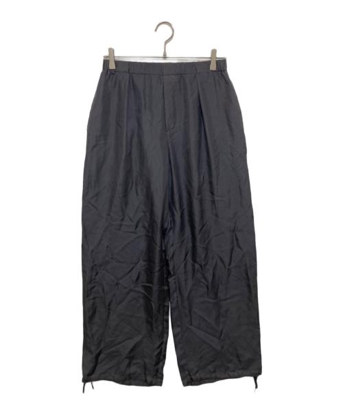 ATON（エイトン）ATON (エイトン) TRAVEL SILK TWILL WIDE PANTS グレー サイズ:02の古着・服飾アイテム