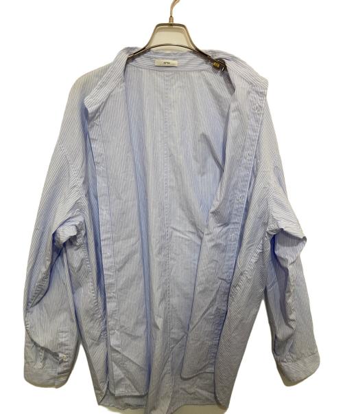 ATON（エイトン）ATON (エイトン) GIZA BROAD WASHED SHIRT ブルー サイズ:06の古着・服飾アイテム