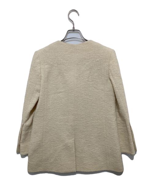 patou（パトゥ）patou (パトゥ) ツイードジャケット ベージュ サイズ:36の古着・服飾アイテム