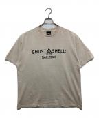 THE SUGAR PUNCHシュガーパンチ）の古着「ダメージ加工Tシャツ」｜ベージュ