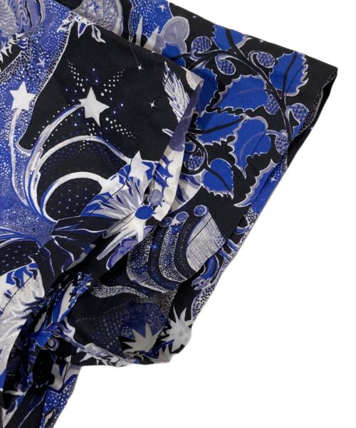 Christian Dior（クリスチャン ディオール）Christian Dior (クリスチャン ディオール) Blue Celestial Print Poplin Belted Midi Dress ブルー サイズ:38の古着・服飾アイテム