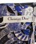 中古・古着 Christian Dior (クリスチャン ディオール) Blue Celestial Print Poplin Belted Midi Dress ブルー サイズ:38：90000円
