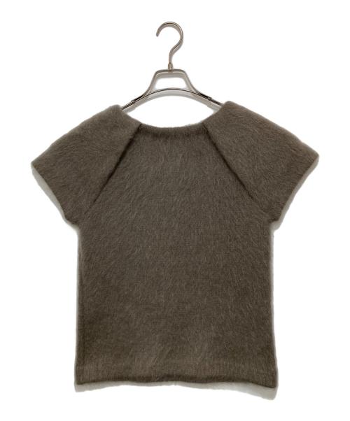 LOUIS VUITTON（ルイ ヴィトン）LOUIS VUITTON (ルイ ヴィトン) 半袖モヘアニット ベージュ サイズ:Ｓの古着・服飾アイテム