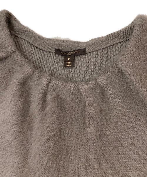 LOUIS VUITTON（ルイ ヴィトン）LOUIS VUITTON (ルイ ヴィトン) 半袖モヘアニット ベージュ サイズ:Ｓの古着・服飾アイテム