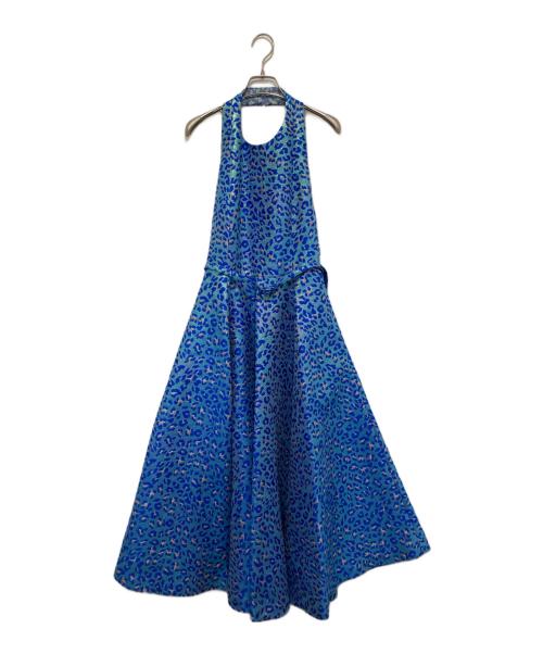 Christian Dior（クリスチャン ディオール）Christian Dior (クリスチャン ディオール) Panther blue lurex dress ブルー サイズ:40の古着・服飾アイテム