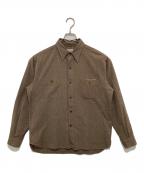 BUZZ RICKSON'Sバズリクソンズ）の古着「COTTON COVERT WORK SHIRT」｜ブラウン