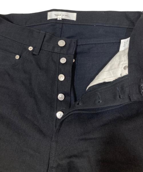 Time is on（タイムイズオン）Time is on (タイムイズオン) CLASSIC STANDARD 5P DENIM PANTS ブラック サイズ:1の古着・服飾アイテム