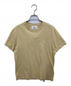 AMI Alexandre Mattiussiアミアレクサンドルマテュッシ）の古着「ハートロゴ刺繍Tシャツ」｜イエロー