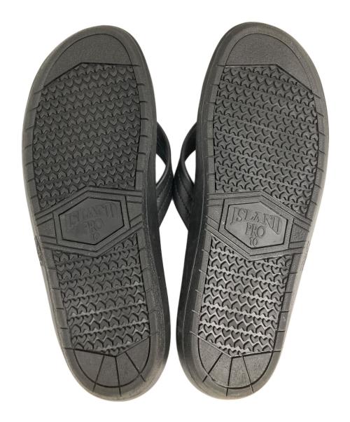ISLAND SLIPPER（アイランドスリッパ）ISLAND SLIPPER (アイランドスリッパ) レザーサンダル ブラック サイズ:10の古着・服飾アイテム
