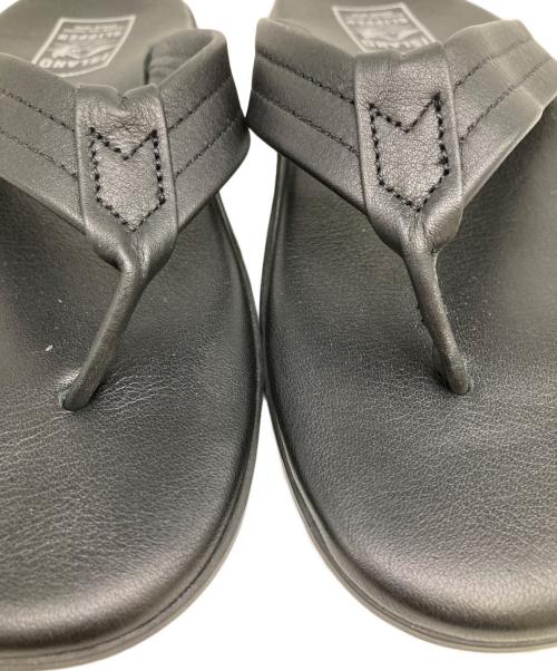 ISLAND SLIPPER（アイランドスリッパ）ISLAND SLIPPER (アイランドスリッパ) レザーサンダル ブラック サイズ:10の古着・服飾アイテム