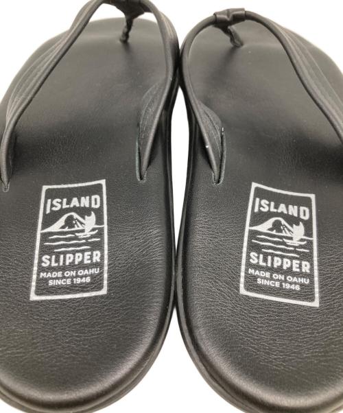 ISLAND SLIPPER（アイランドスリッパ）ISLAND SLIPPER (アイランドスリッパ) レザーサンダル ブラック サイズ:10の古着・服飾アイテム