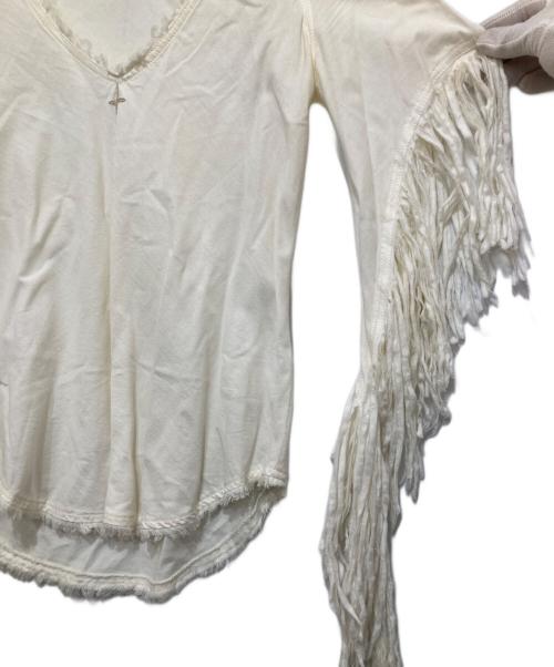 L.G.B（ルグランブルー）L.G.B (ルグランブルー) デザインカットソー ホワイト サイズ:Sの古着・服飾アイテム