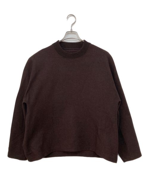 nonnotte（ノノット）nonnotte (ノノット) Draping C/N Pullover ブラウン サイズ:4の古着・服飾アイテム