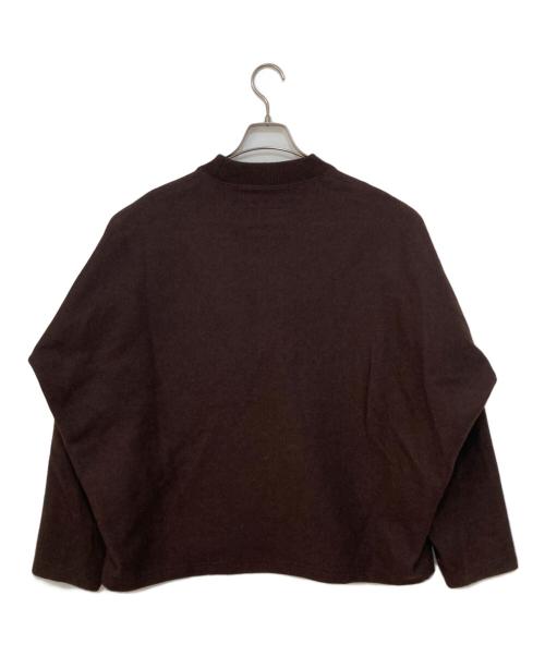nonnotte（ノノット）nonnotte (ノノット) Draping C/N Pullover ブラウン サイズ:4の古着・服飾アイテム