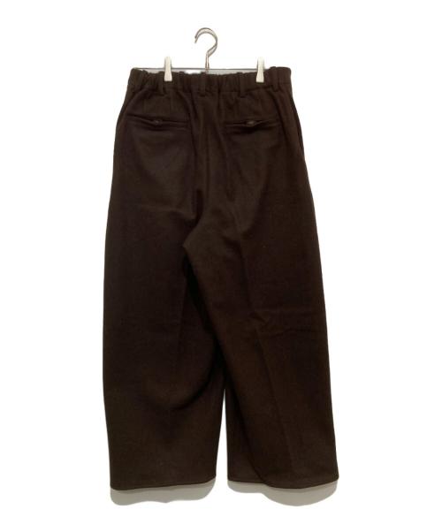 nonnotte（ノノット）nonnotte (ノノット) Draping Crotch Trousers（ドレーピングクロッチトラウザーズ）24AW N-24A-033 ブラウン サイズ:４の古着・服飾アイテム