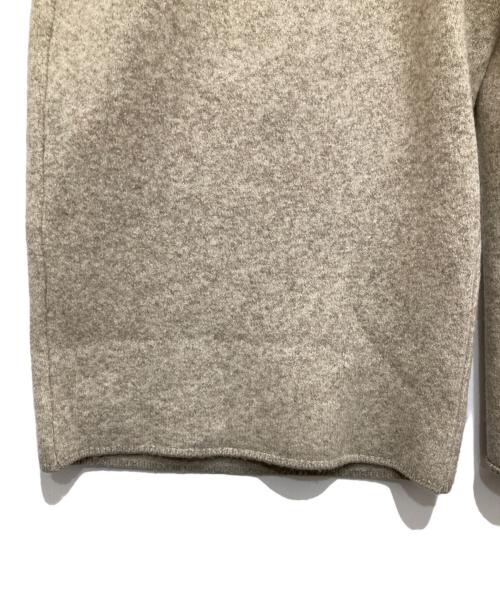 nonnotte（ノノット）nonnotte (ノノット) Knit Pants Extra Wide（ニットパンツ　エクストラワイド）24AW N-24A-041 ベージュ サイズ:Freeの古着・服飾アイテム