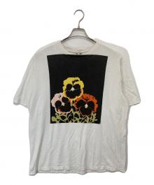 LOEWE×Joe Brainard（ロエベ×ジョー ブレイナード）の古着「21AW パンジー プリント Tシャツ」｜ホワイト
