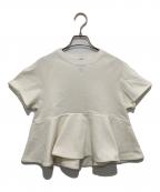 YORIヨリ）の古着「ドライコンパクト裏毛フレアTee」｜アイボリー