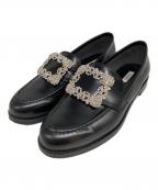 OHGAオオガ）の古着「ビジューローファー」｜ブラック